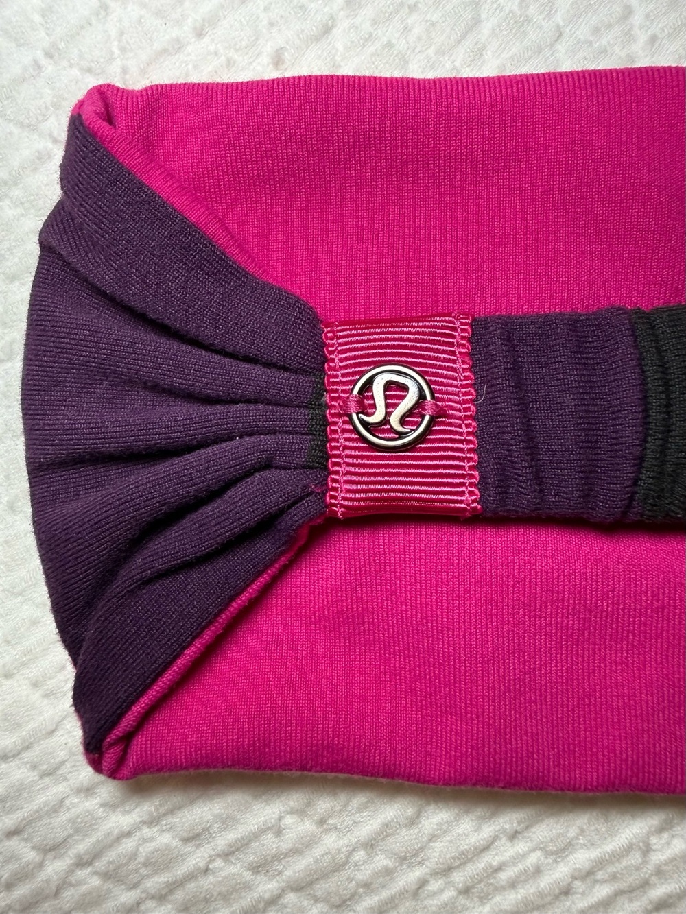 Like New lululemon reversible Pink and Purple Headband